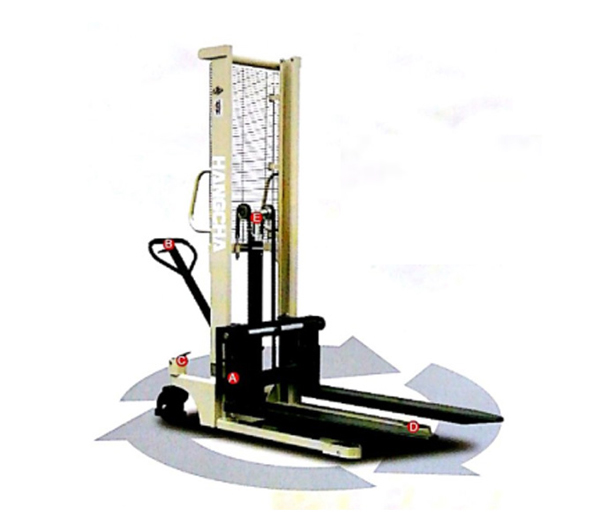 1-2噸手動(dòng)液壓堆高車